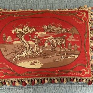 Red Tapestry Pillow